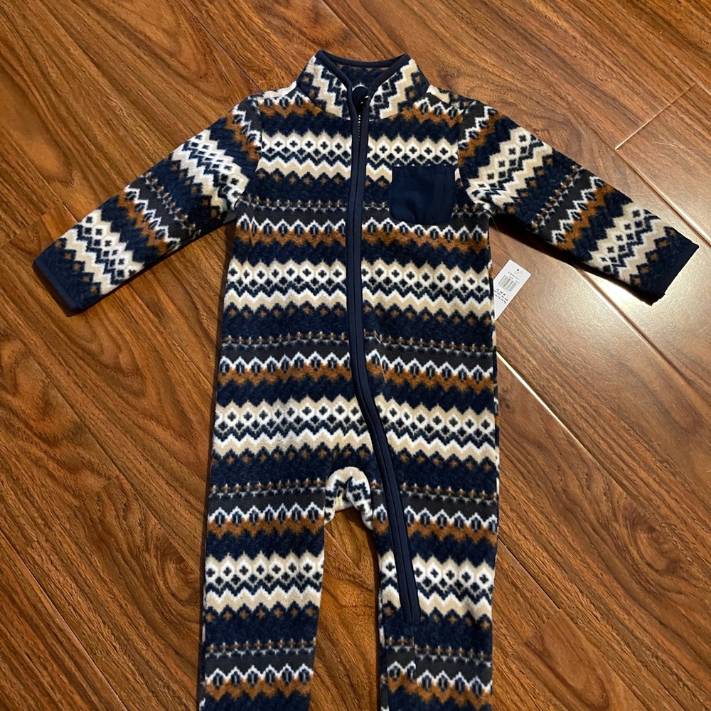 Old navy Cozy Patterned Kids One Piece -18-24 months
